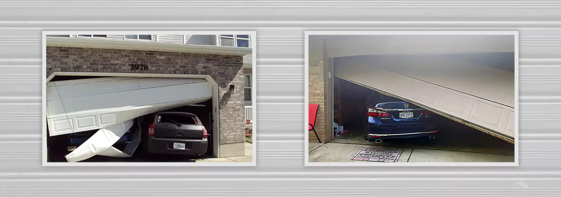 Repair Commercial Garage Door Got Hit By A Car in Tamiami, Florida